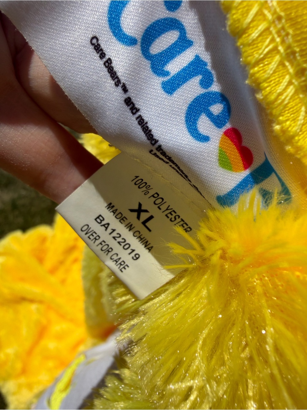 Care Bears Sunshine Adult XL Onesie Costume - Picture 10 of 10